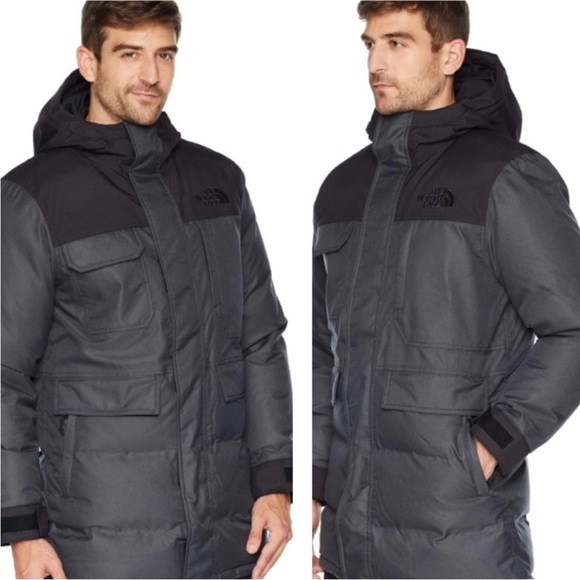 NWT The Northface Biggie Murdo Down Parka MSRP $360  Black Logo Size Large - Picture 1 of 7